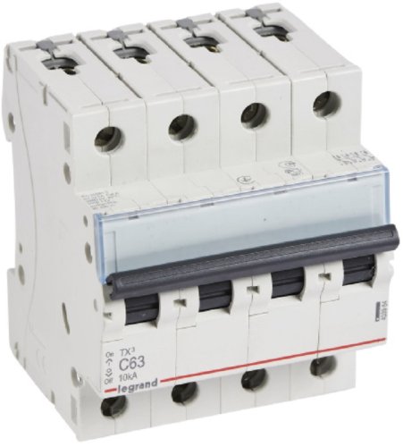 Выключатель автоматический Legrand TX3 6000 4п 63А C 10кА картинка